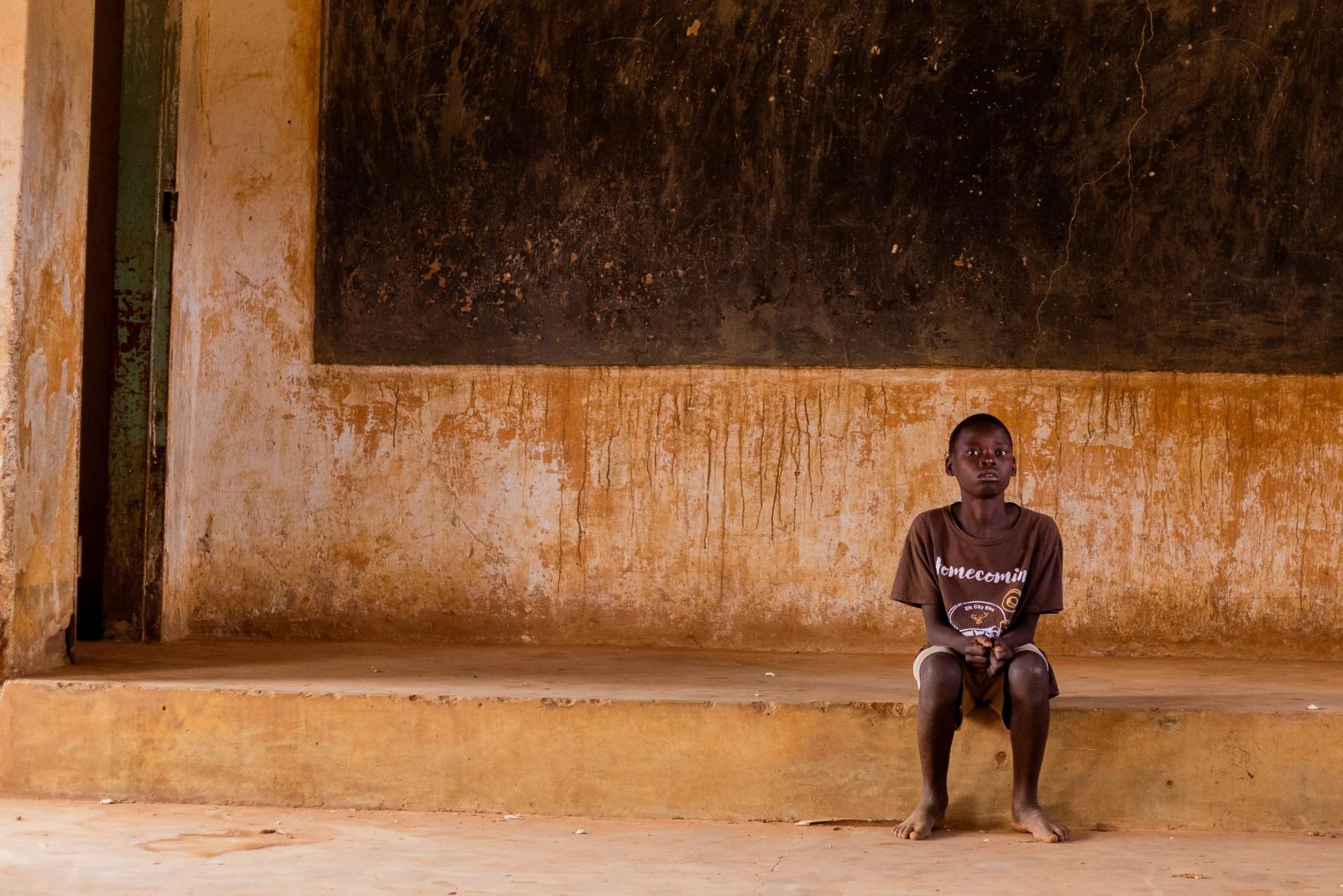 Mphasto in his classroom, Malawi